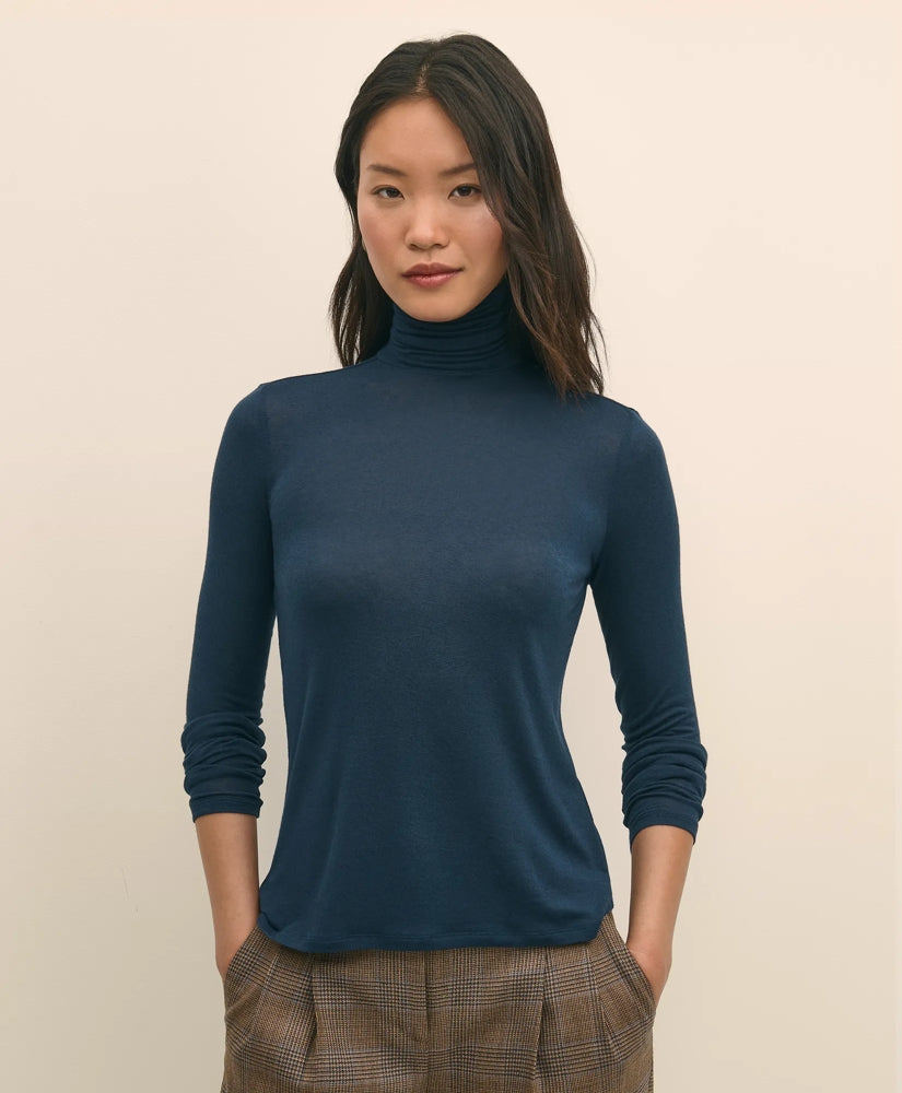 Women Lightweight Modal Cashmere Turtleneck - Brooks Brothers Gift