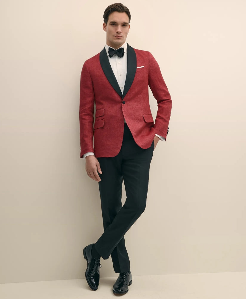 Sale Linen 1818 Tuxedo Pants - Brooks Brothers Discount