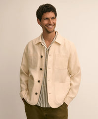 Men Linen Chore Coat - Brooks Brothers Gift