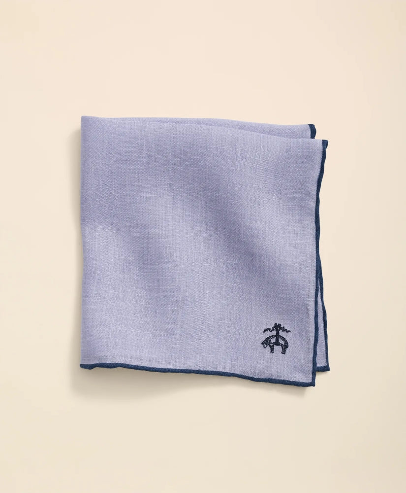 Men Linen Jacquard Pocket Square - Brooks Brothers Gift