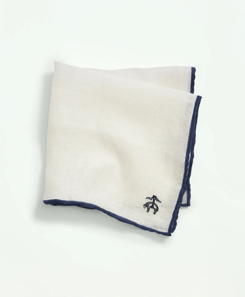 Men Linen Jacquard Pocket Square - Brooks Brothers Gift