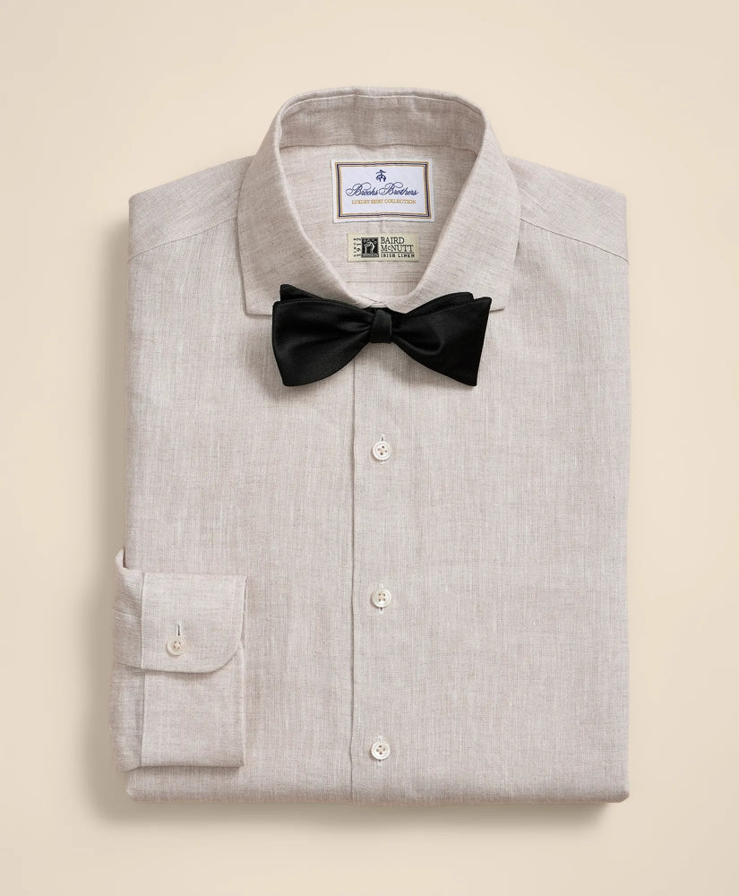 Men Linen Londoner Collar Dress Shirt - Brooks Brothers Online