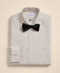 Men Linen Londoner Collar Dress Shirt - Brooks Brothers Online