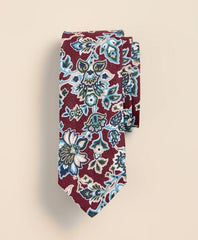 Men Linen Paisley Tie - Brooks Brothers US
