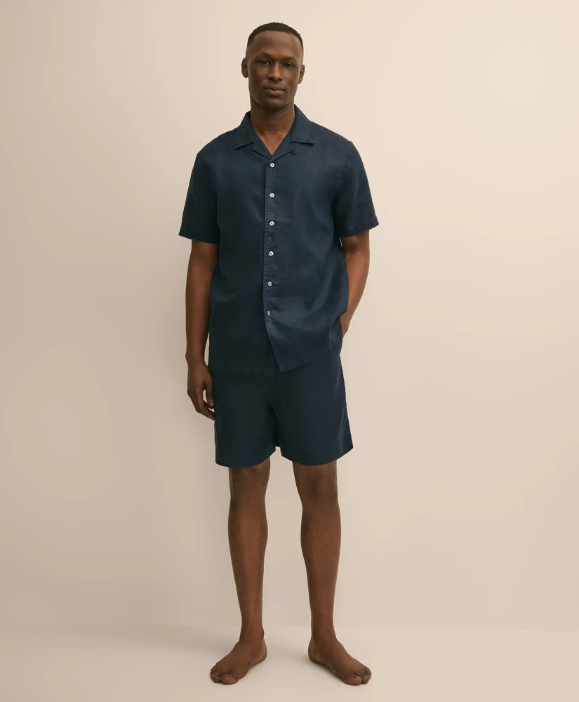 Men Linen Short Pajamas - Brooks Brothers Online