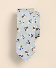 Men Linen-Silk Floral Tie - Brooks Brothers Near me