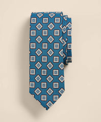 Men Linen-Silk Foulard Tie - Brooks Brothers Discount