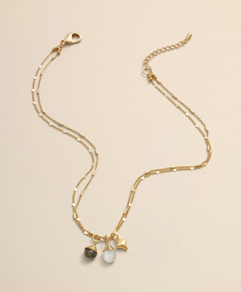 Women Loni Paul Two-Strand Charm Necklace in 14K Plated Gold - Brooks Brothers