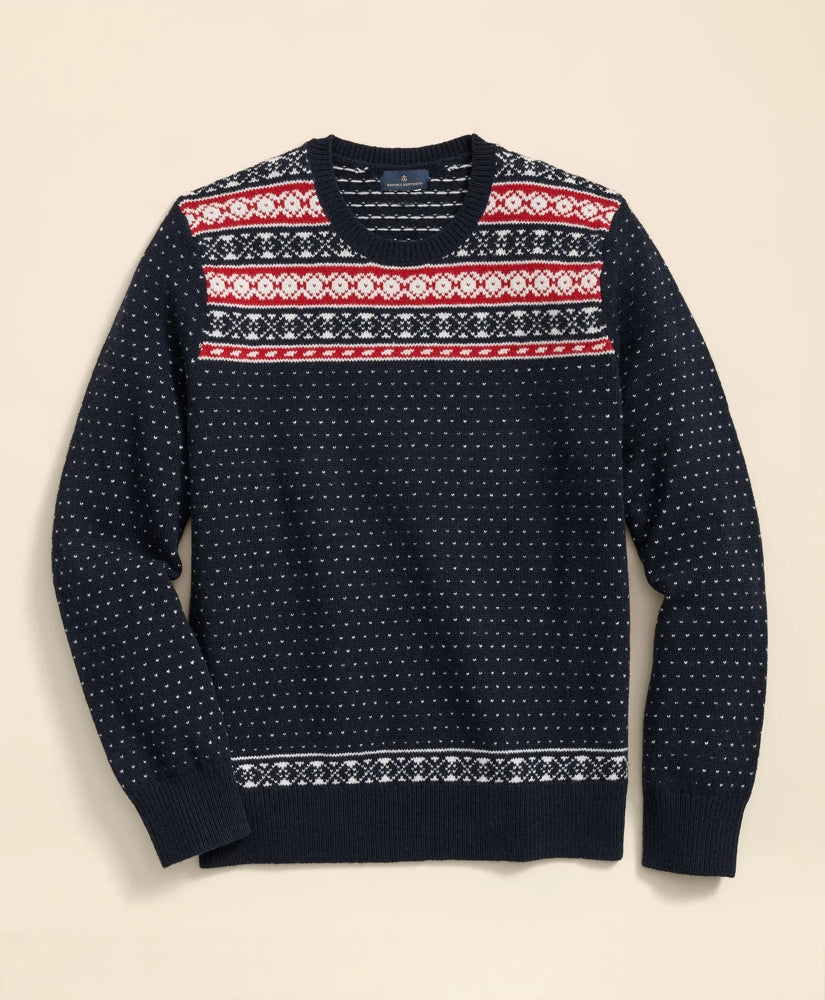 Sale Merino-Wool Blend Fair Isle Sweater