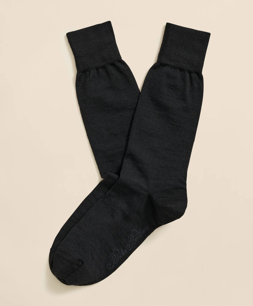 Men Merino-Wool-Blend Mini Dot Socks - Brooks Brothers Discount