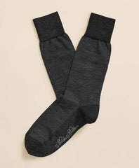 Men Merino-Wool-Blend Mini Dot Socks - Brooks Brothers Discount