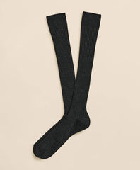 Men Merino Wool Blend Over-the-Calf Ribbed Socks - Brooks Brothers Outlet