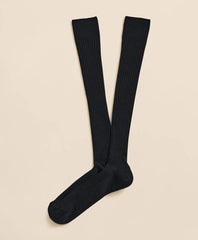 Men Merino Wool Blend Over-the-Calf Ribbed Socks - Brooks Brothers Outlet