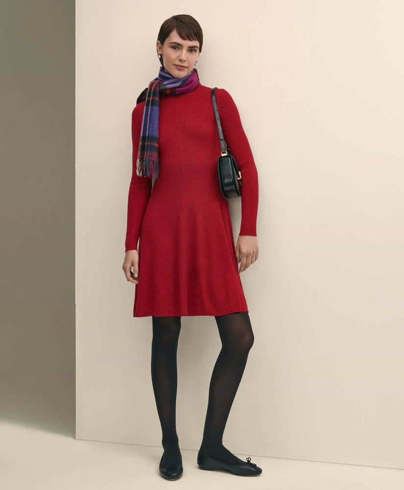 Sale Merino Wool Turtleneck Dress - Brooks Brothers Gift