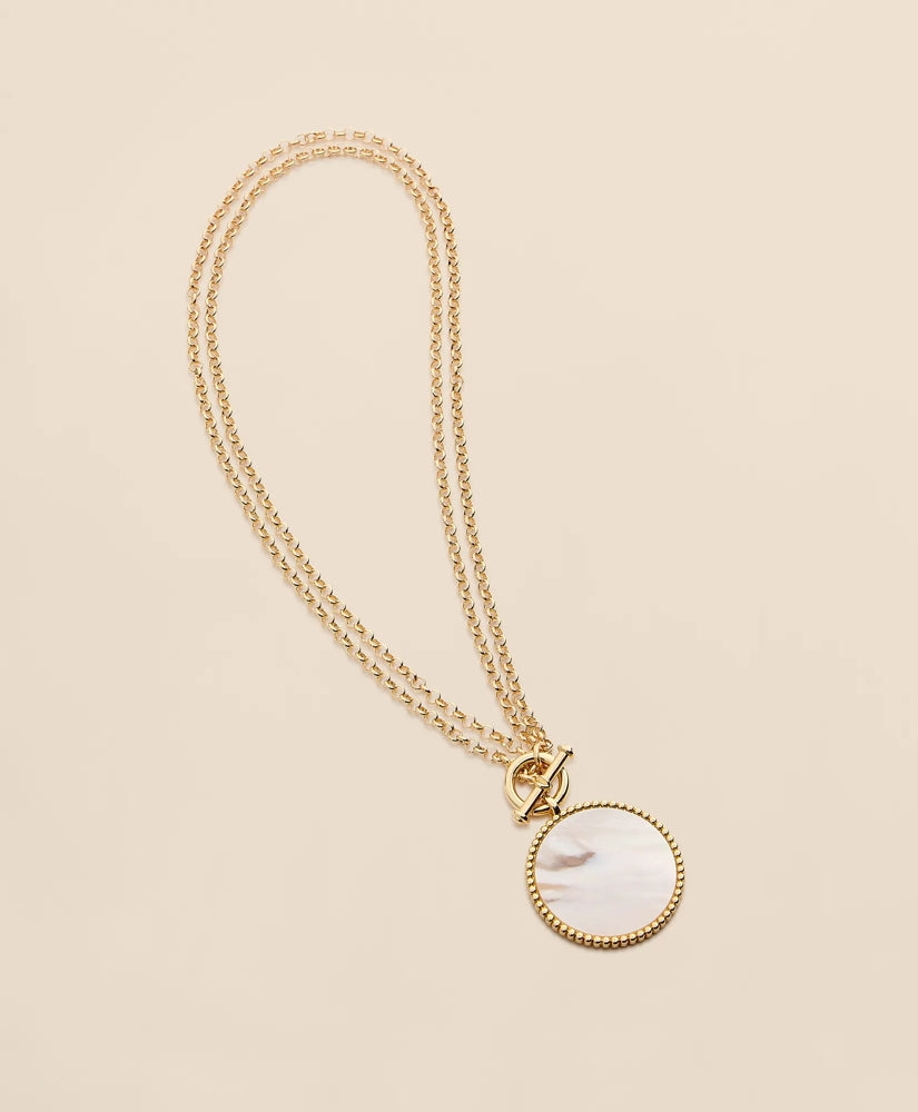 Women Mother-Of-Pearl Pendant Necklace - Brooks Brothers Gift
