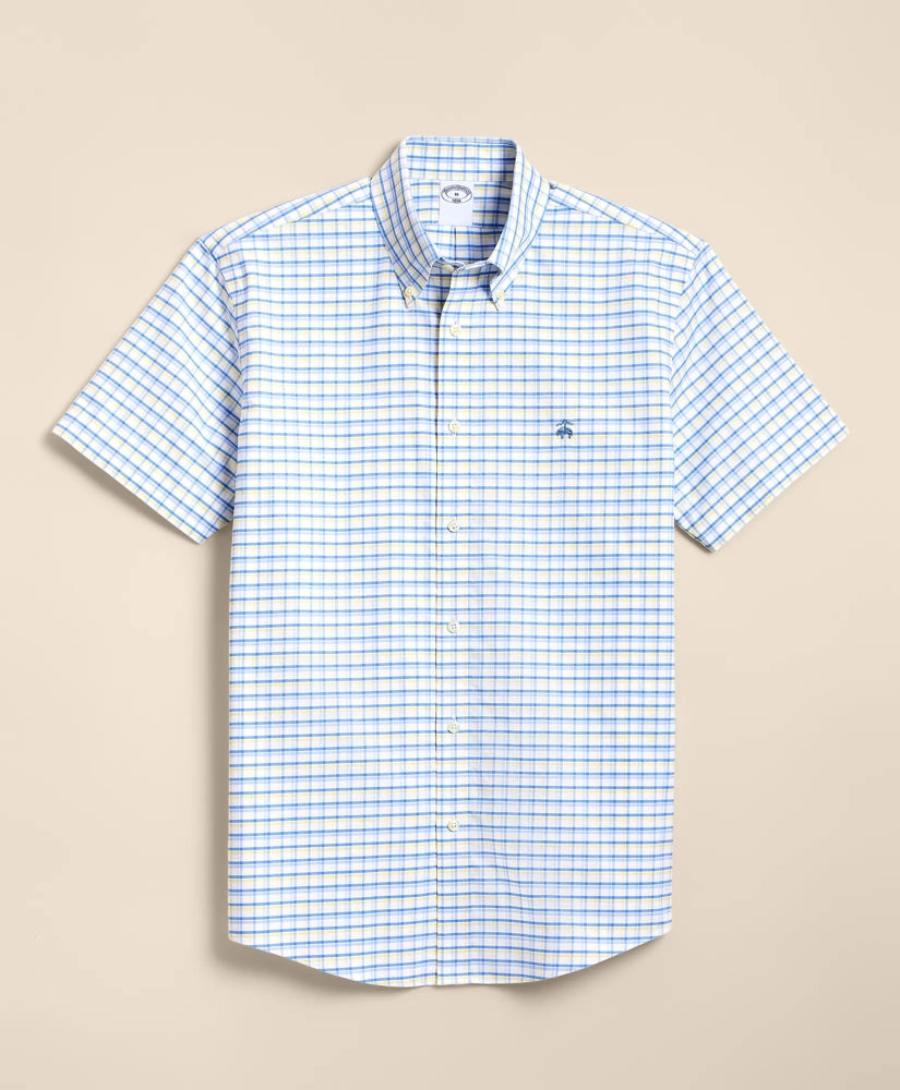 Men Non-Iron Oxford Polo Button-Down, Short-Sleeve Sport Shirt - Brooks Brothers For sale