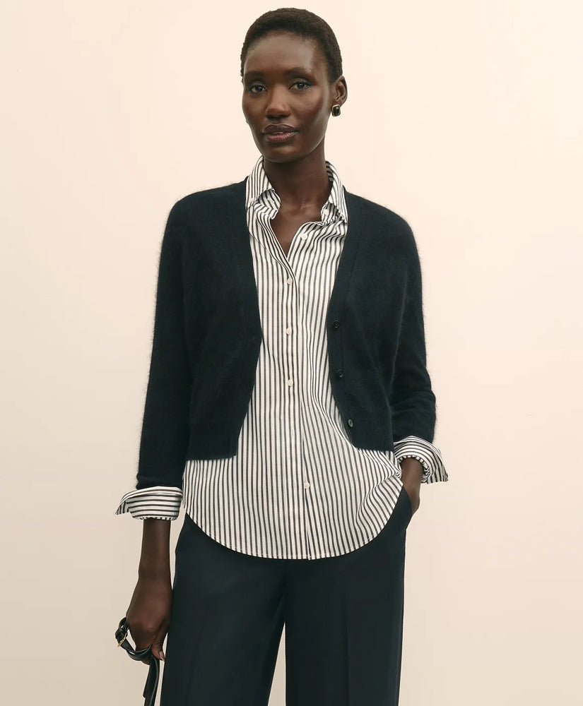 Sale Wool-Cashmere Blend Cropped Cardigan - Brooks Brothers Online