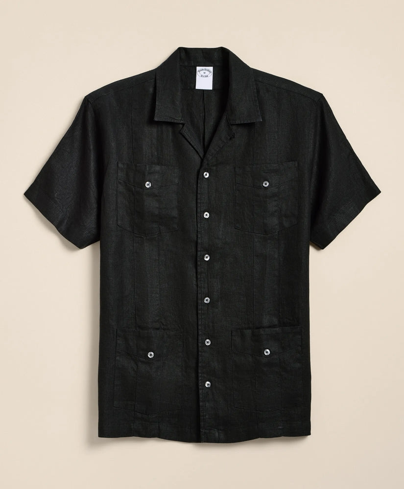 Shirts Irish Linen Short Sleeve Guayabera Shirt - Brooks Brothers Online