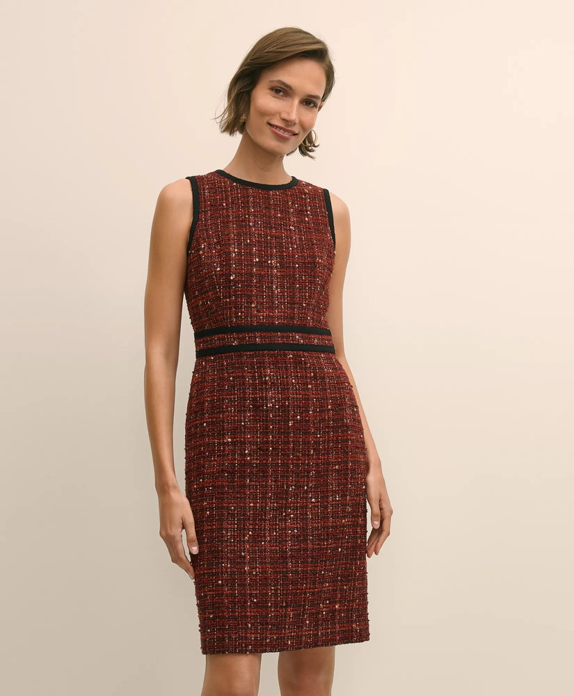 Sale Boucle Tipped Sheath Dress - Brooks Brothers Near me
