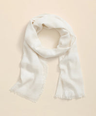 Sale Viscose-Modal-Cotton Blend Shimmer Stripe Scarf - Brooks Brothers Outlet