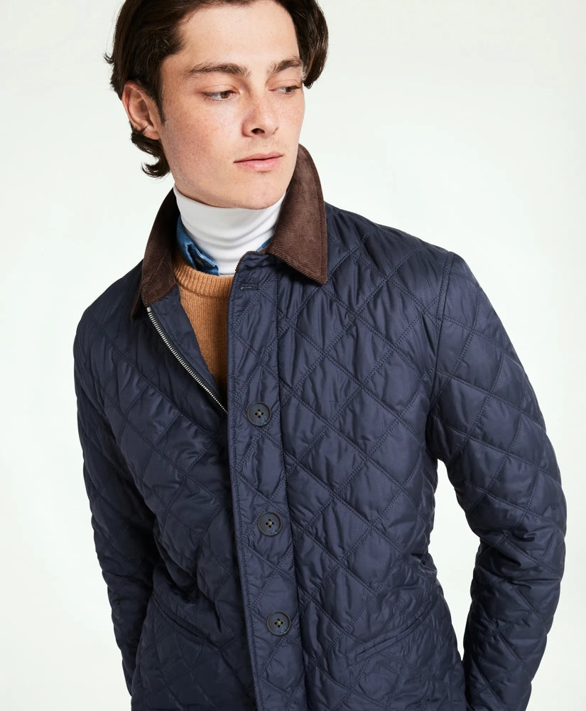 Sale Paddock Diamond Quilted Coat - Brooks Brothers