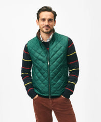 Men Paddock Diamond Quilted Vest