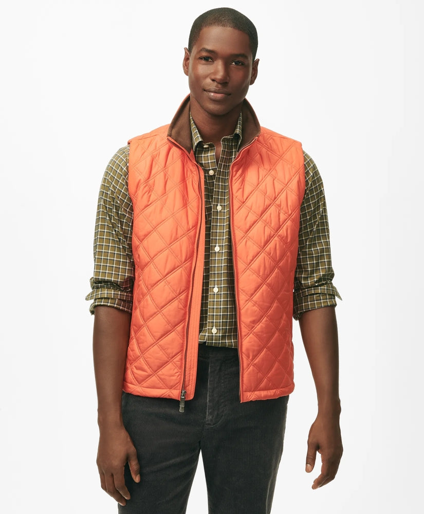 Men Paddock Diamond Quilted Vest