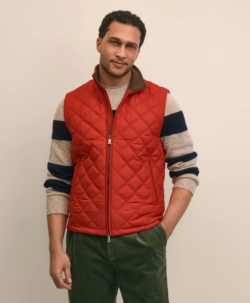 Men Paddock Diamond Quilted Vest