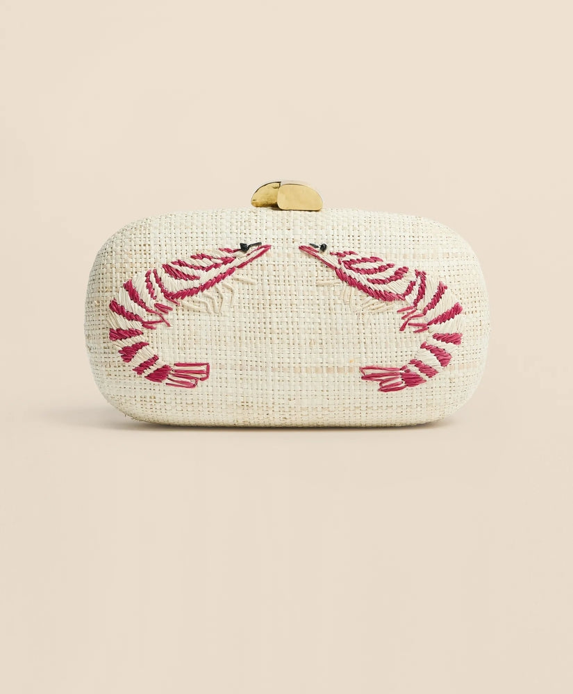 Women Pamela Munson Shrimp Cocktail Clutch - Brooks Brothers For sale