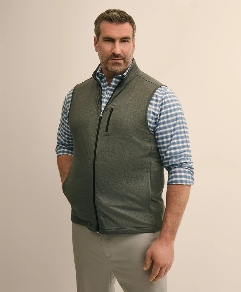 Men Performance Series Big & Tall Full-Zip Vest - Brooks Brothers Online