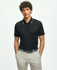 Men Performance Series Quarter-Zip Pique Polo Shirt - Brooks Brothers Near me