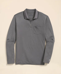 Sale Performance Series Long-Sleeve Zip-Neck Polo Shirt - Brooks Brothers For sale