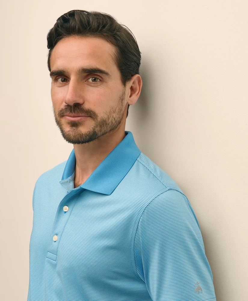 Sale Performance Series Micro Stripe Jersey Polo Shirt - Brooks Brothers Gift