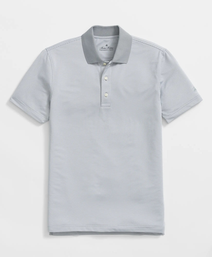 Sale Performance Series Micro Stripe Jersey Polo Shirt - Brooks Brothers Gift