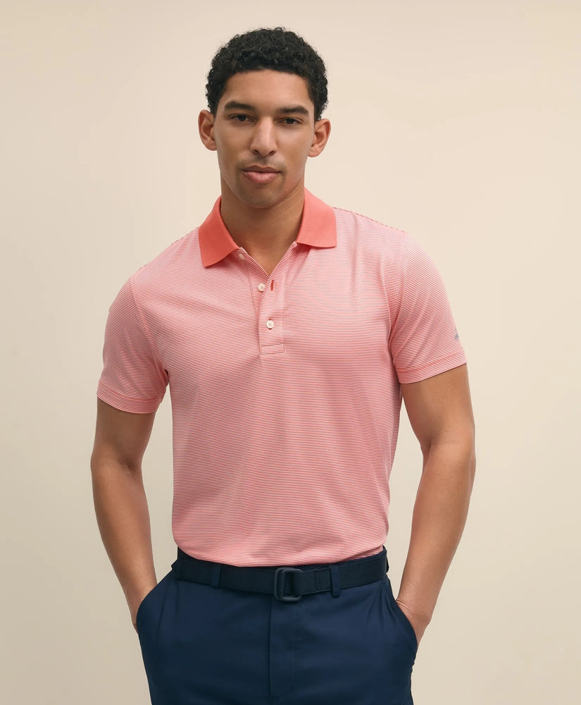 Sale Performance Series Micro Stripe Jersey Polo Shirt - Brooks Brothers Gift