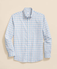 Sale Performance Series Stretch Polo Button-Down Collar, Checked Sport Shirt - Brooks Brothers US
