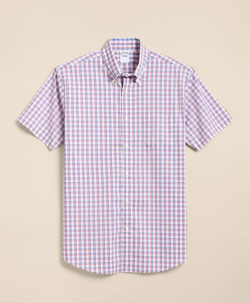 Men Performance Series Stretch Polo Button-Down Collar, Check Sport Shirt - Brooks Brothers For sale