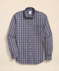 Sale Performance Series Stretch Polo Button-Down Collar, Tartan Sport Shirt - Brooks Brothers