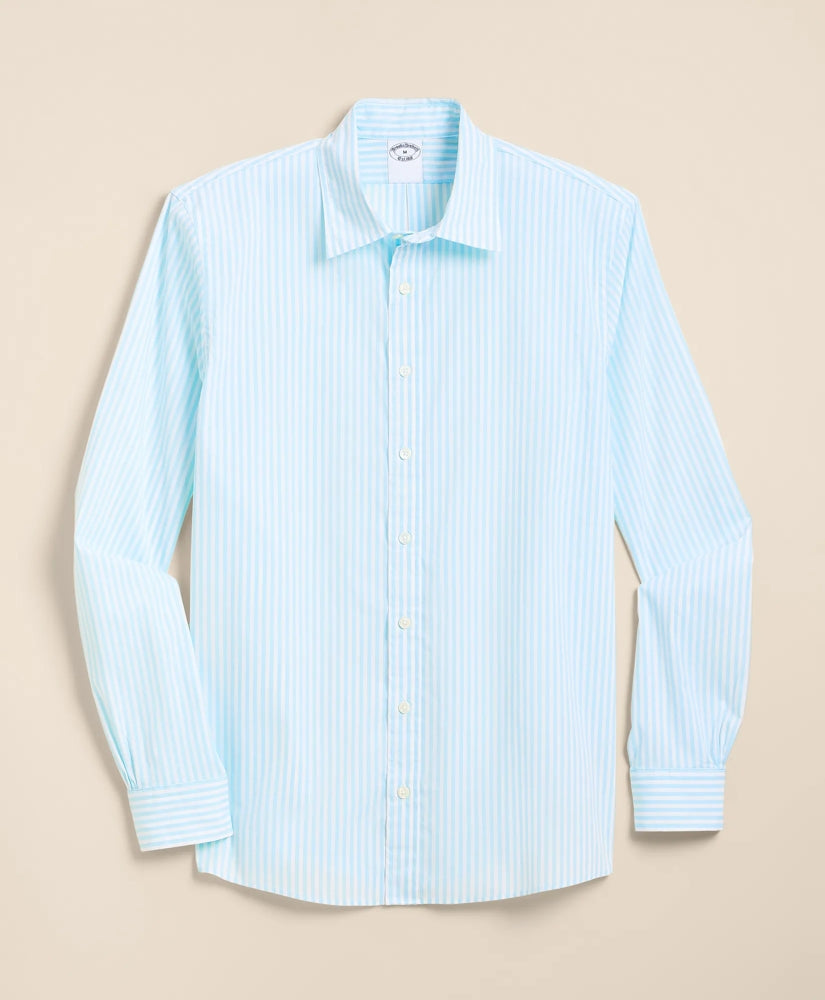 Men Performance Series Stretch Spread Collar, Striped Sport Shirt - Brooks Brothers Gift