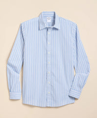 Men Performance Series Stretch Spread Collar, Striped Sport Shirt - Brooks Brothers US