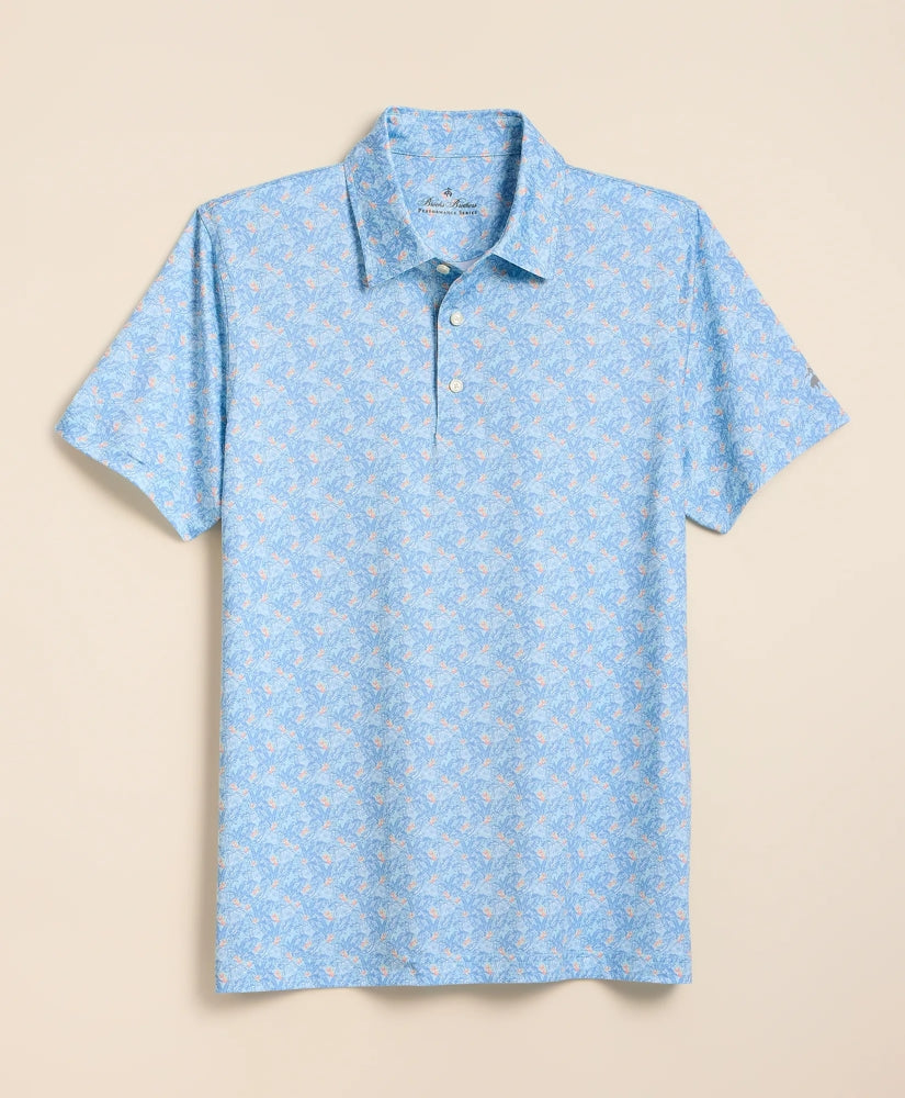 Men Performance Series Vintage Tropical Motif Polo Shirt - Brooks Brothers Online