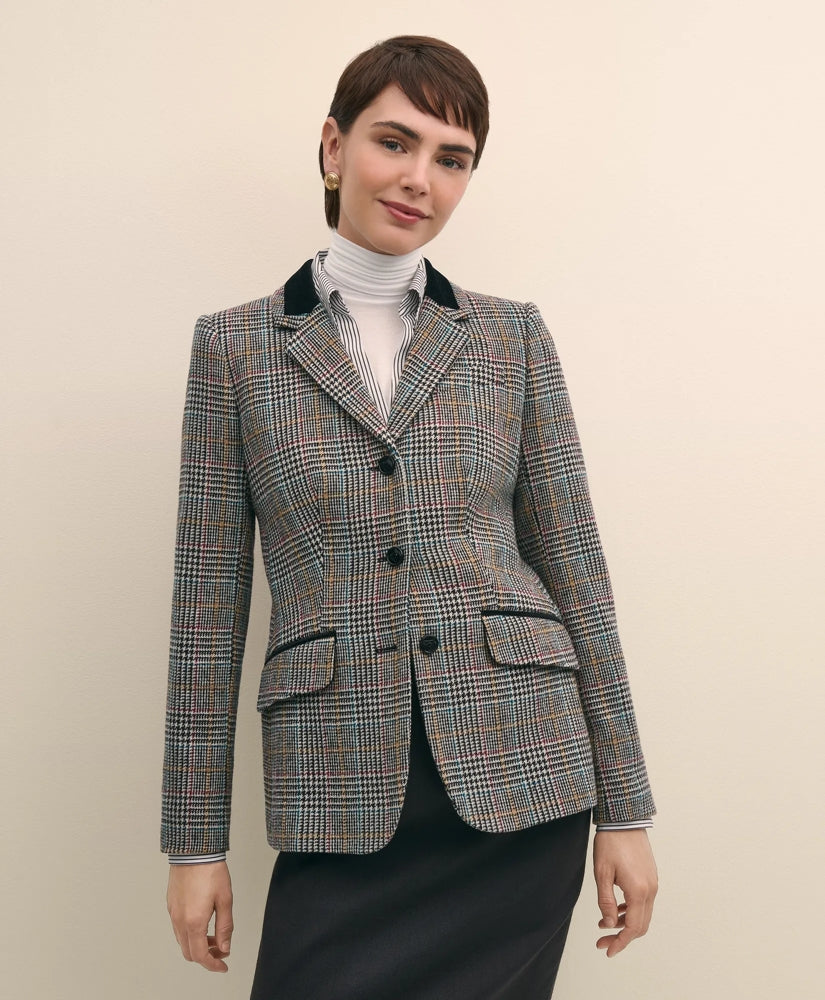 Sale Plaid Shetland Wool Riding Jacket - Brooks Brothers Near me