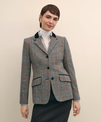 Sale Plaid Shetland Wool Riding Jacket - Brooks Brothers Near me
