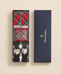 Men Royal Stewart Tartan Suspenders - Brooks Brothers Discount