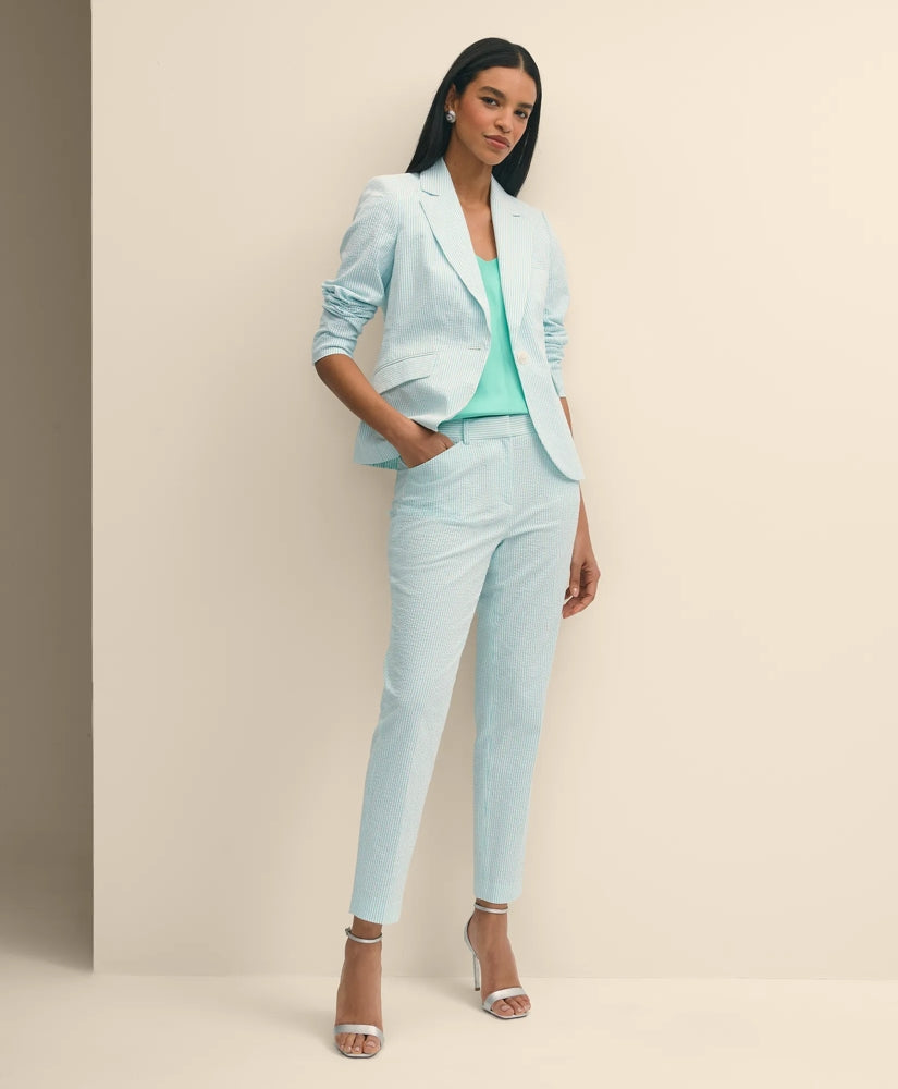 Sale Seersucker Slim Fit Pants - Brooks Brothers Discount