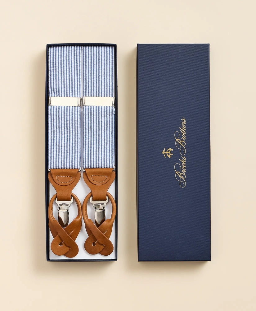 Men Seersucker Suspenders - Brooks Brothers Online
