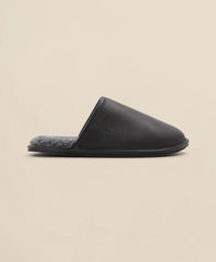 Men Shearling Lined Leather Slippers - Brooks Brothers Gift