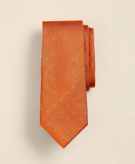 Men Silk Basketweave Dot Tie - Brooks Brothers Online