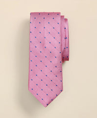 Men Silk Basketweave Dot Tie - Brooks Brothers Online