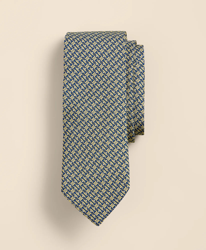 Men Silk Circle Link Tie - Brooks Brothers
